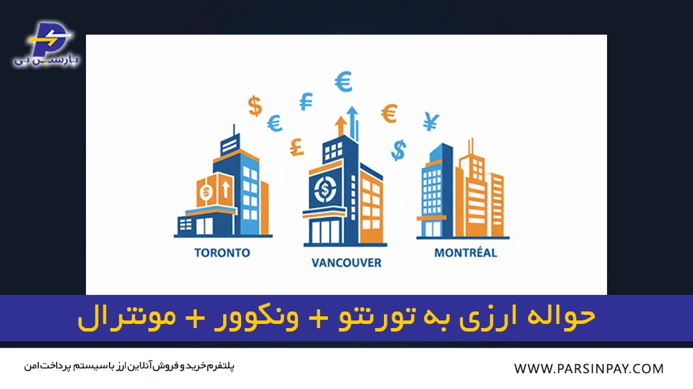 صرافی ایرانی در کانادا - حواله ارزی به تورنتو + ونکوور + مونترال | پارسین پی